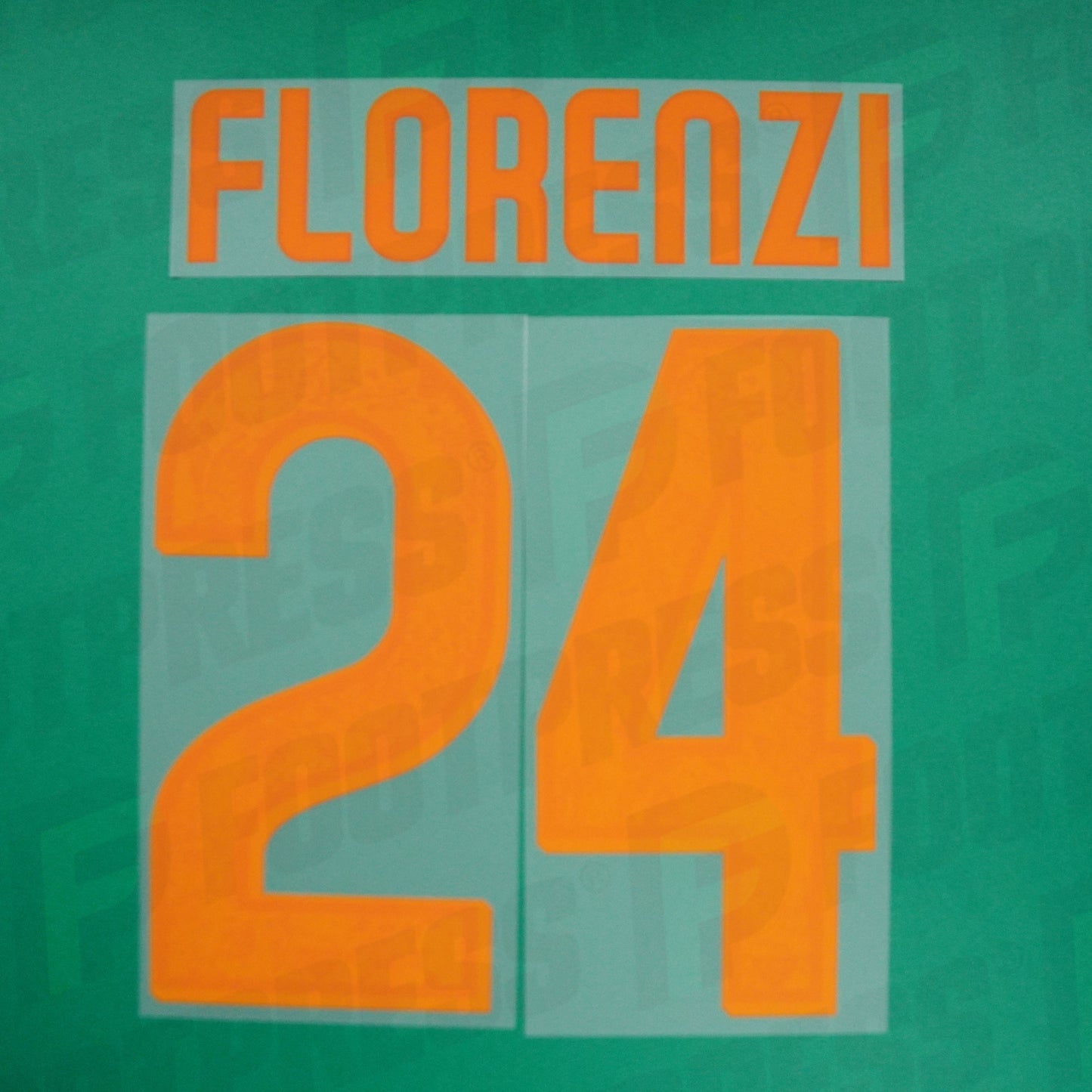 Flocado Oficial - AS Roma, Florenzi, 2015/2016, Local, Naranja