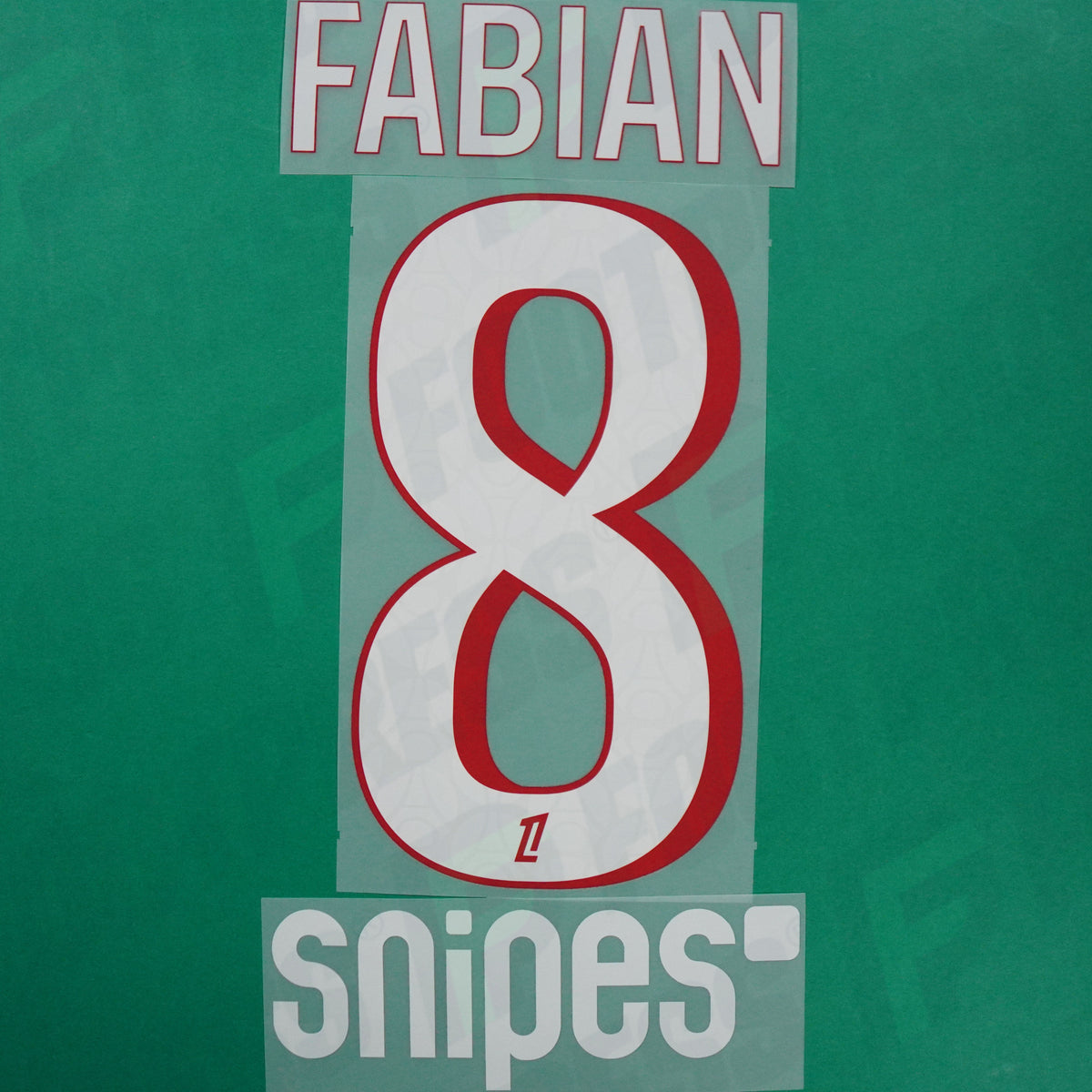 Flocage Officiel - Paris Saint-Germain, Fabian, 2026/2027, Home + Snipes, Blanc/Rouge