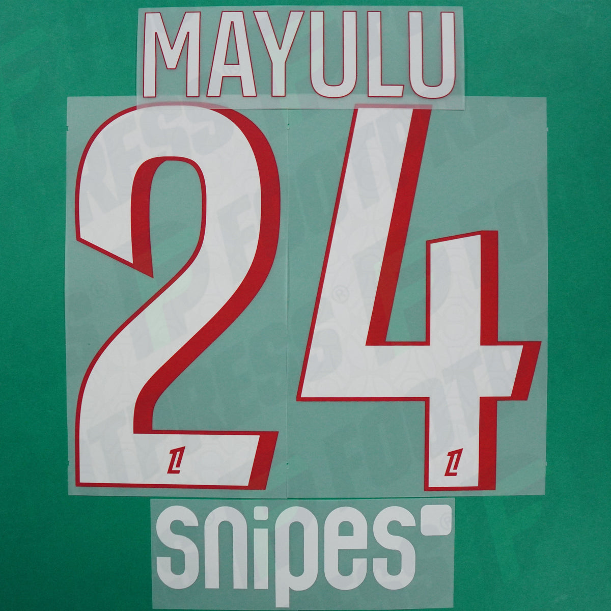 Flocage Officiel - Paris Saint-Germain, Mayulu, 2026/2027, Home + Snipes, Blanc/Rouge