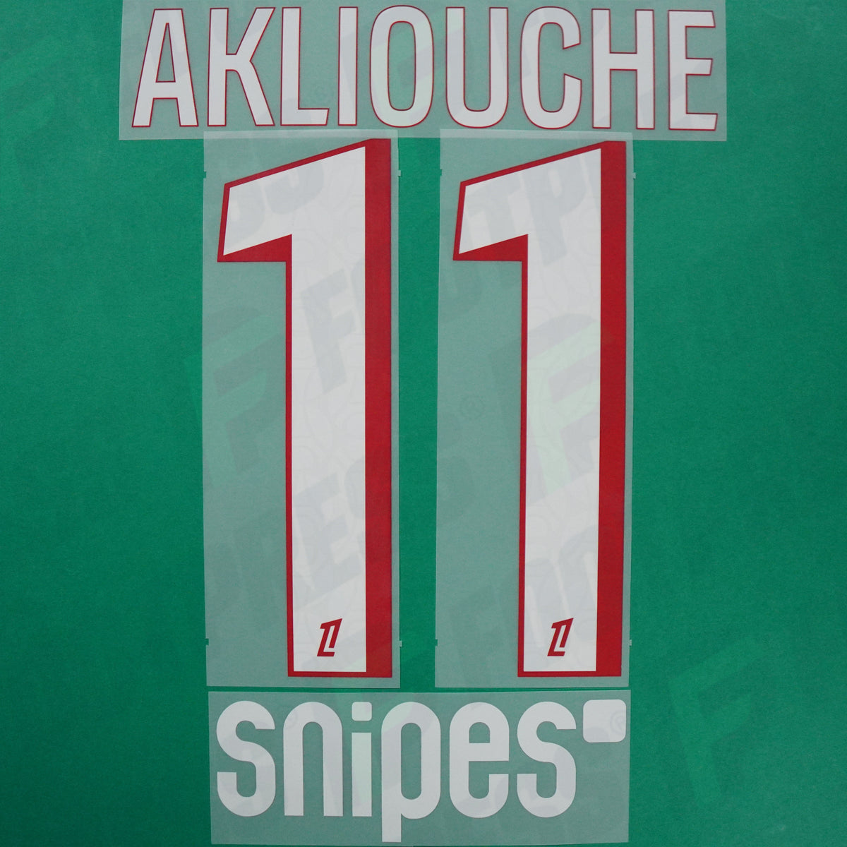 Flocage Officiel - Paris Saint-Germain, Akliouche, 2026/2027, Home + Snipes, Blanc/Rouge