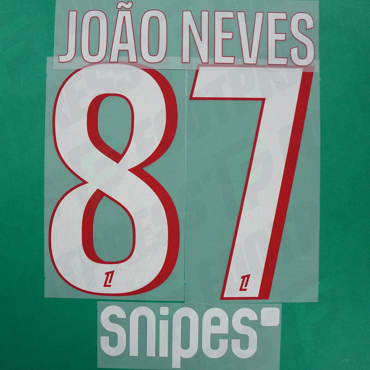 Flocage Officiel - Paris Saint-Germain, Joao Neves, 2026/2027, Home + Snipes, Blanc/Rouge