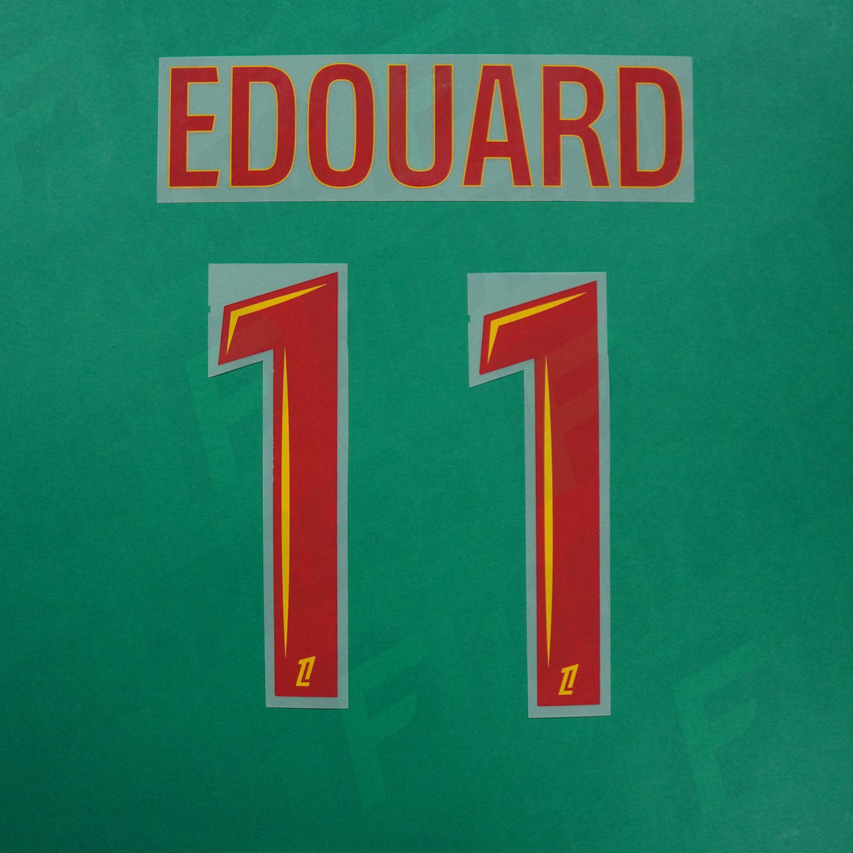 Flocage Officiel - RC Lens, Edouard, 2025/2026 2026/2027, Home, Rouge/Jaune