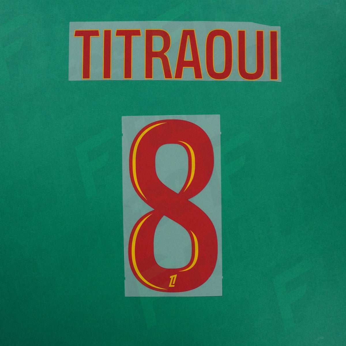 Flocage Officiel - RC Lens, Titraoui, 2026/2027, Home, Rouge/Jaune