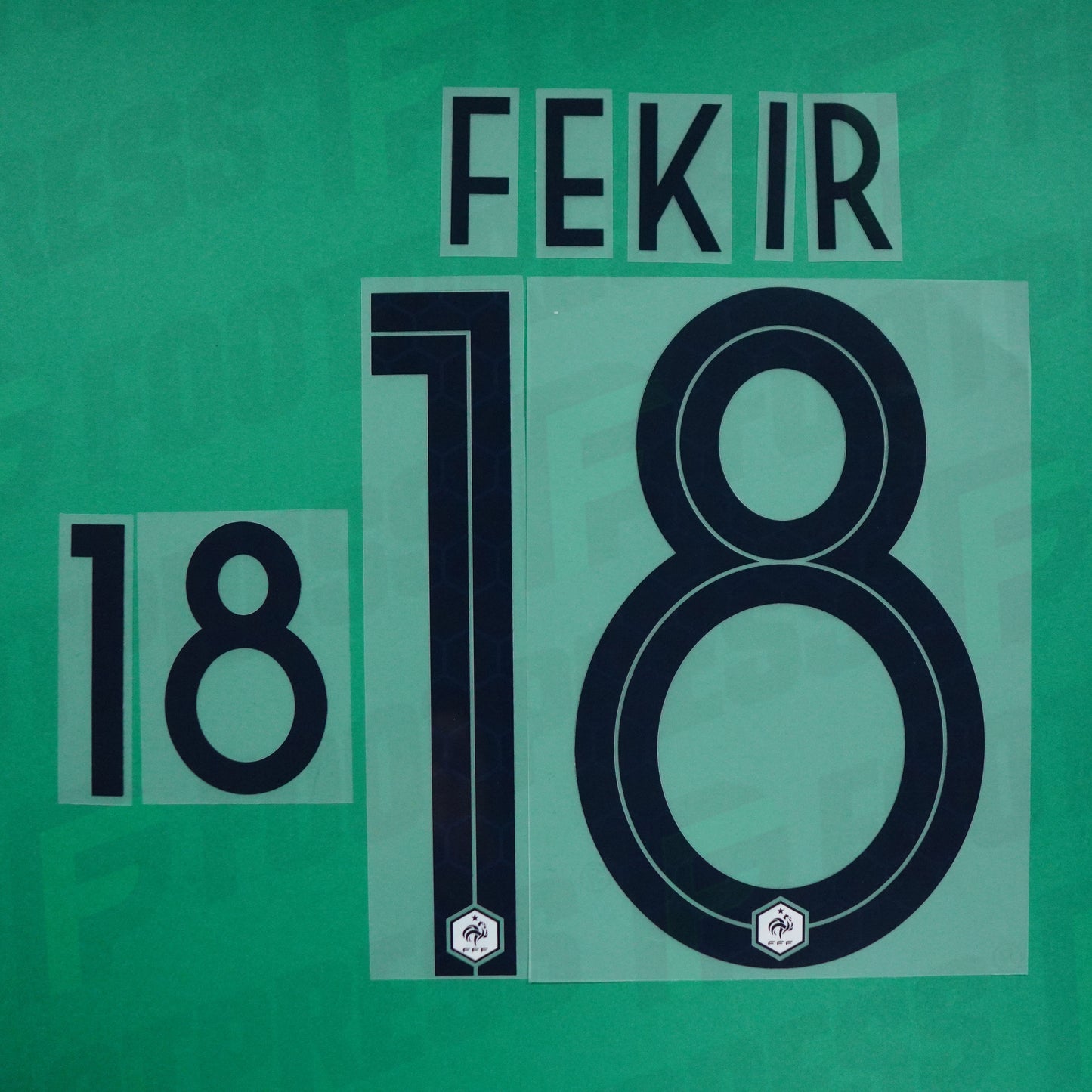 Official Nameset - France 1 star, Fekir, WC 2018, Away, Blue,