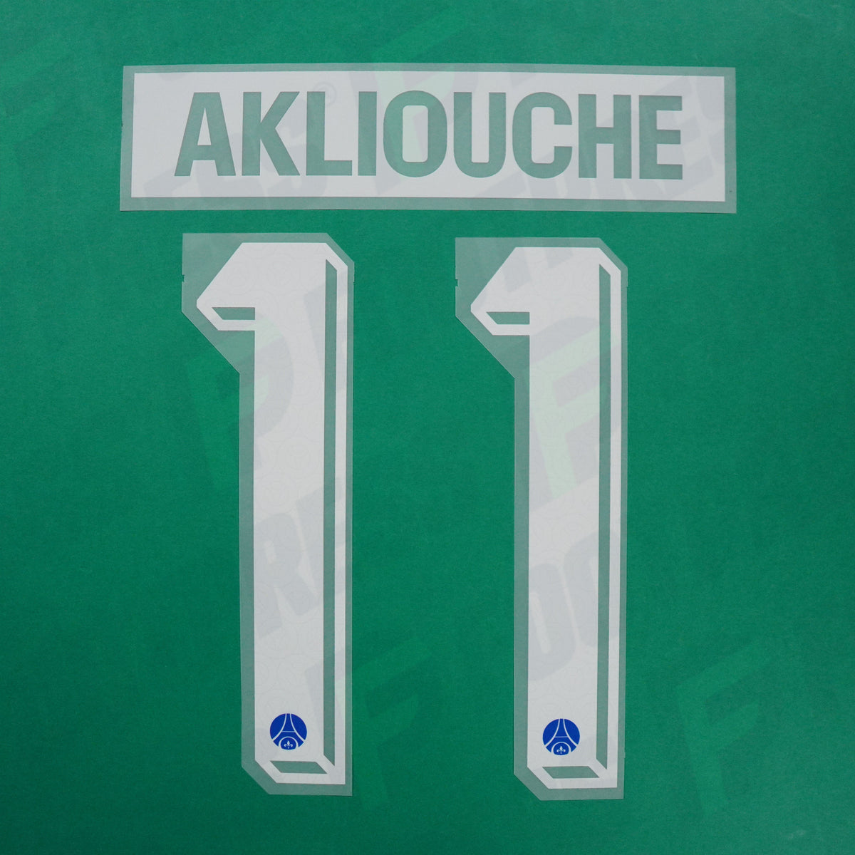 Flocage Officiel - Paris Saint-Germain, Akliouche, 2026/2027, Home LDC, Blanc