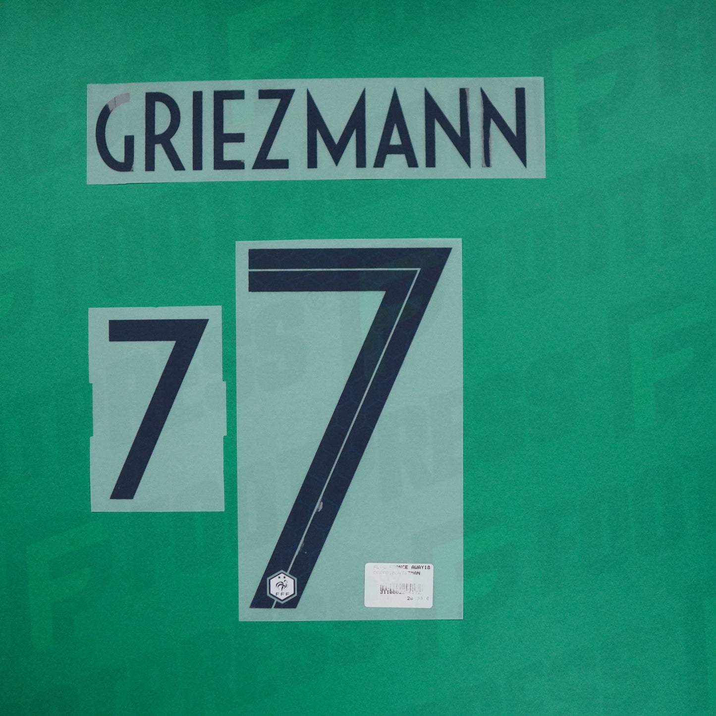 Official Nameset - France 2 stars, Griezmann CHILD, WC 2018, Away JUNIOR, Blue,