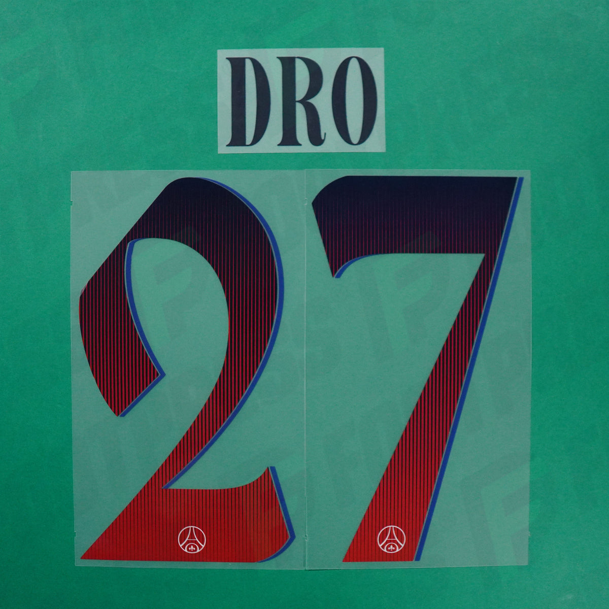 Flocage Officiel - Paris Saint-Germain, Dro, 2026/2027, Away LDC, Bleu foncé/Rouge