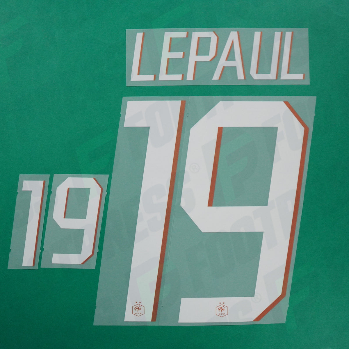 Flocage Officiel - France, Lepaul, 2026, Home, Blanc/Doré