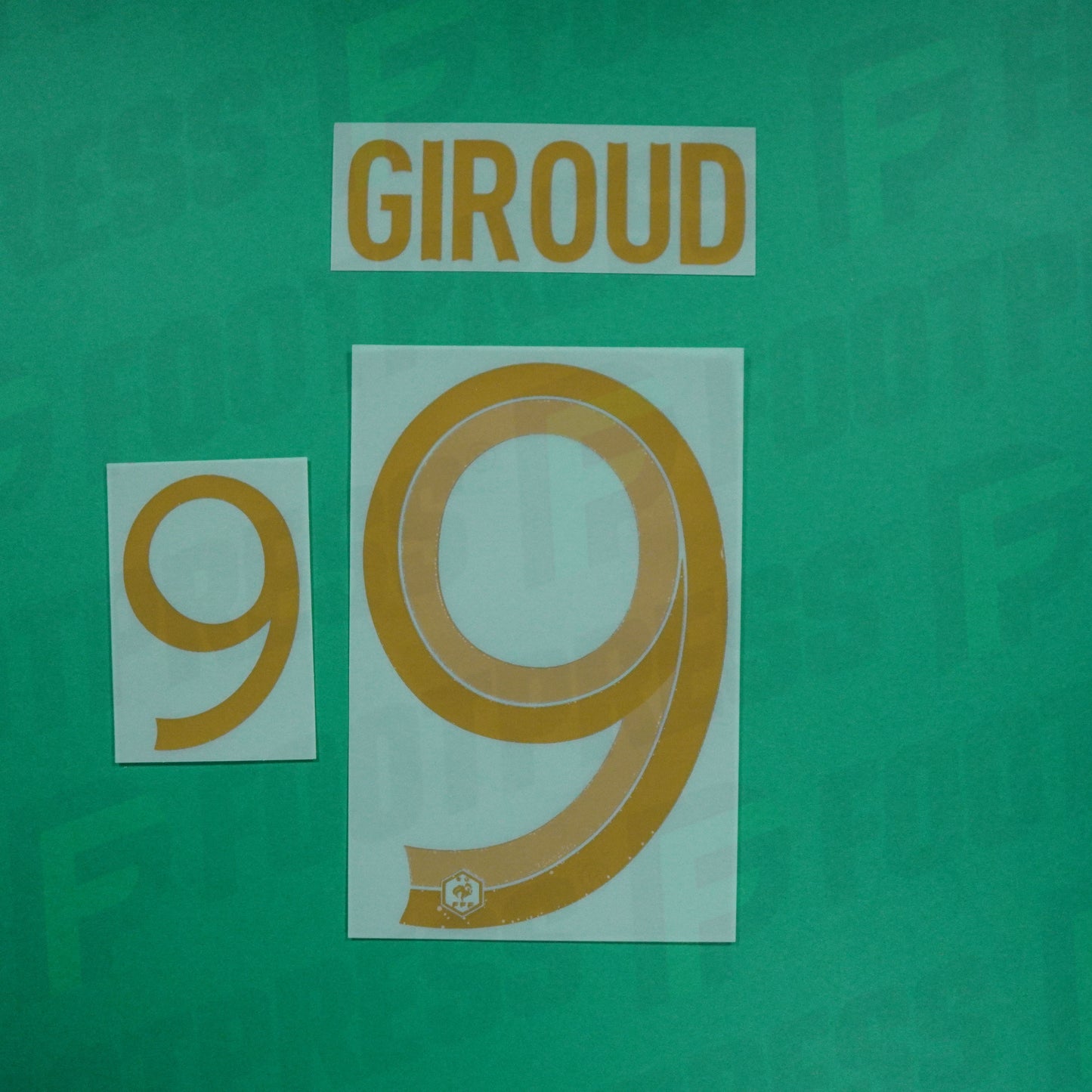 Flocage Officiel - France ENFANT, Giroud, 2022, Home JUNIOR, Doré