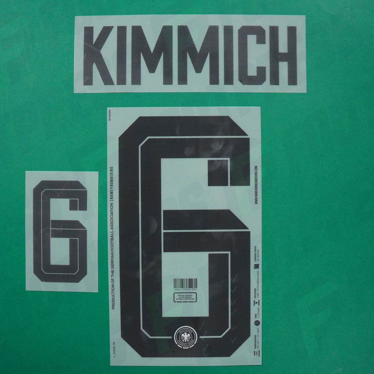 Flocage Officiel - Allemagne, Kimmich, 2026, Home, Noir