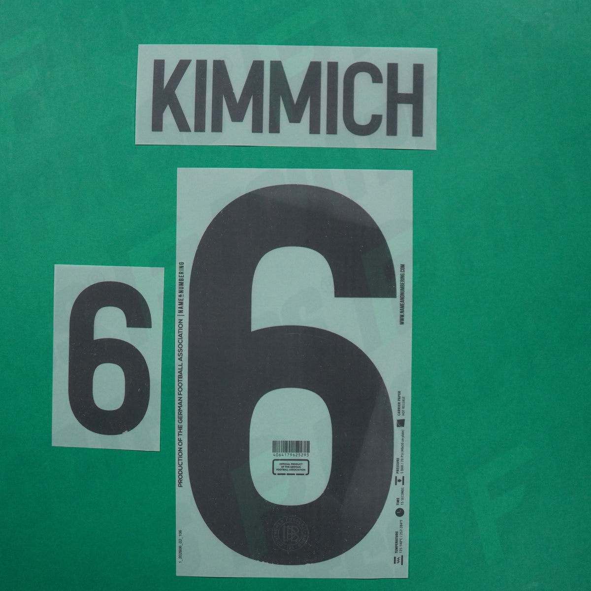 Flocage Officiel - Allemagne, Kimmich, 2025, 125 Years, Noir