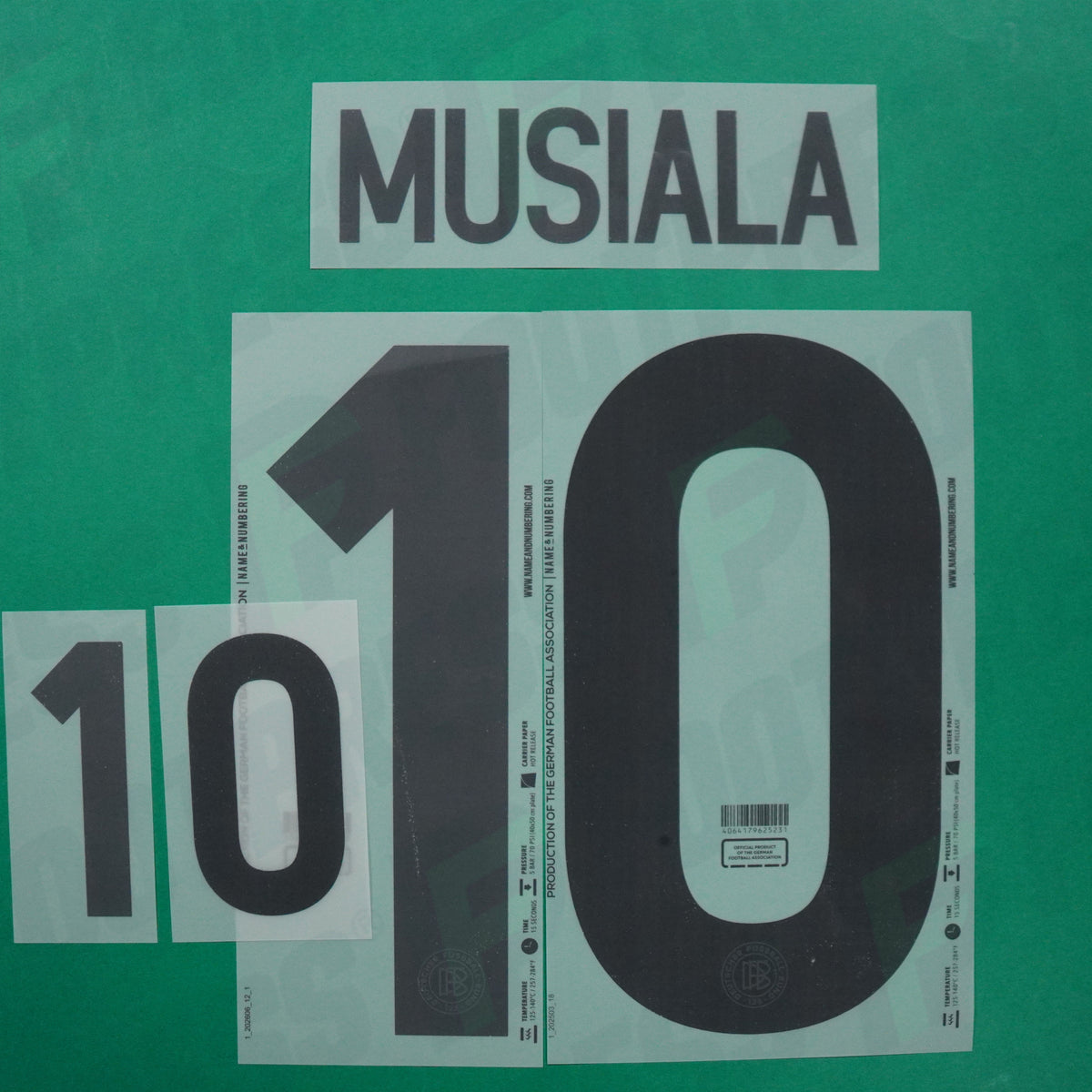Flocage Officiel - Allemagne, Musiala, 2025, 125 Years, Noir