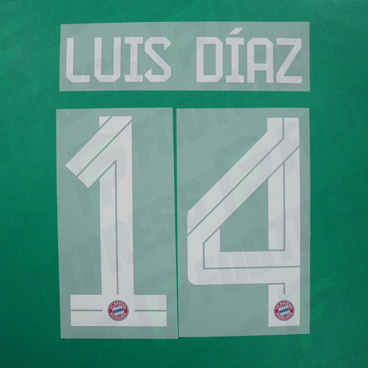 Flocage Officiel - Bayern Munich, Luis Díaz, 2025/2026, Home, Blanc