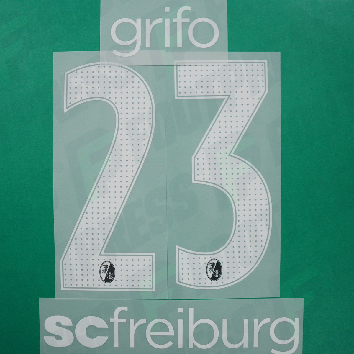 Flocage Officiel - SC Freiburg, Grifo, 2025/2026, Away, Blanc