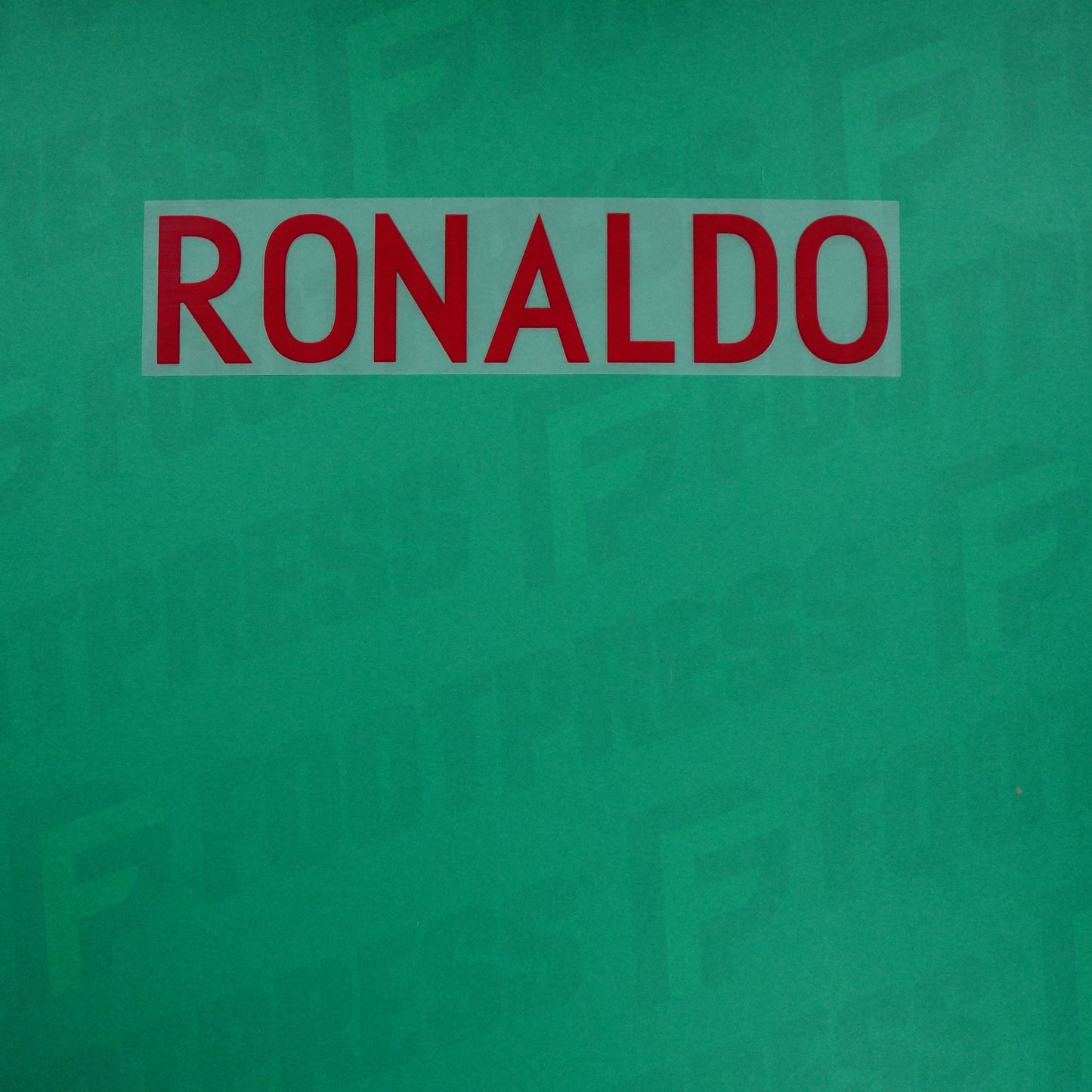 Flocado Oficial - Portugal, Ronaldo, 2018, Visitante, Rojo