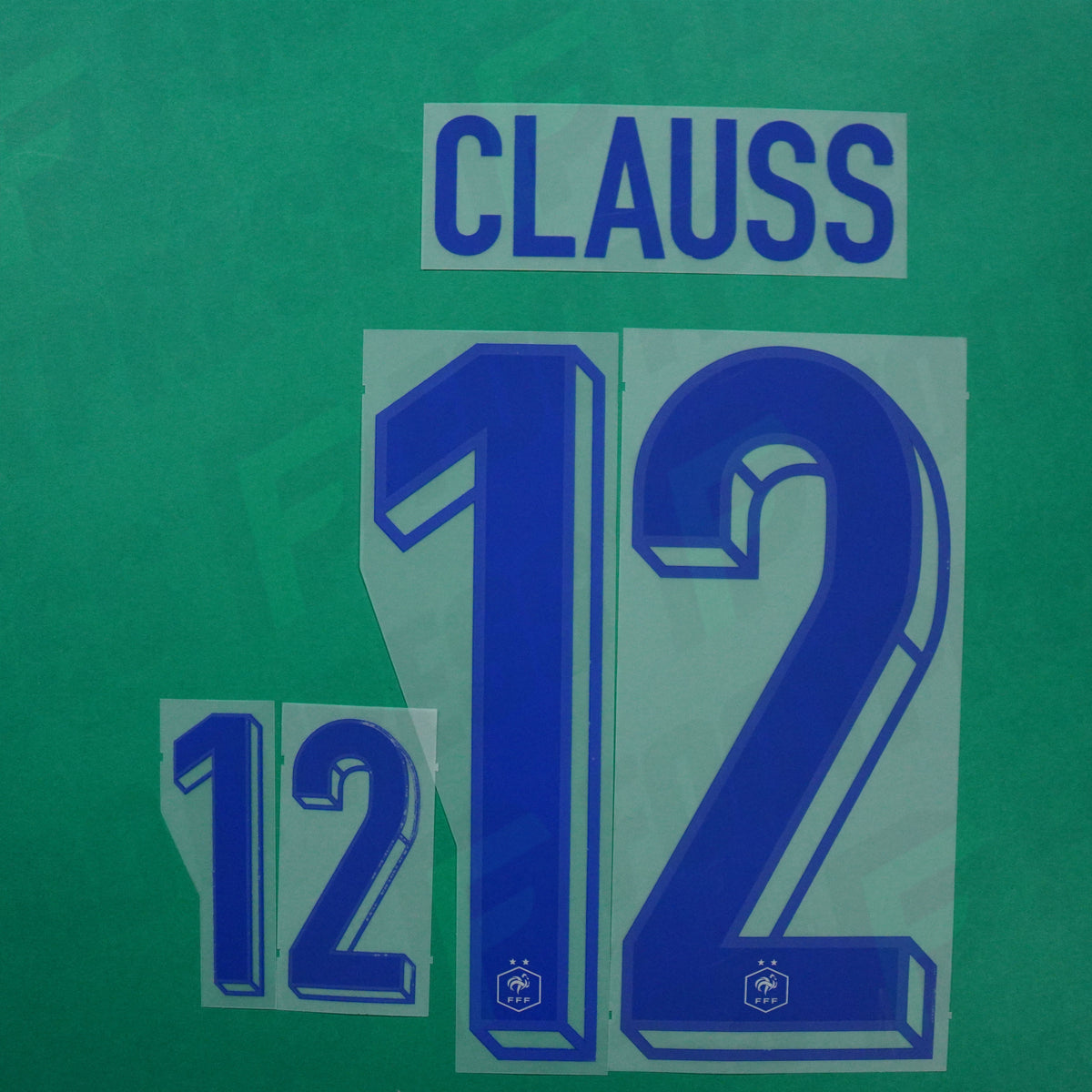 Flocage Officiel - France, Clauss 12, 2024, Away, Bleu