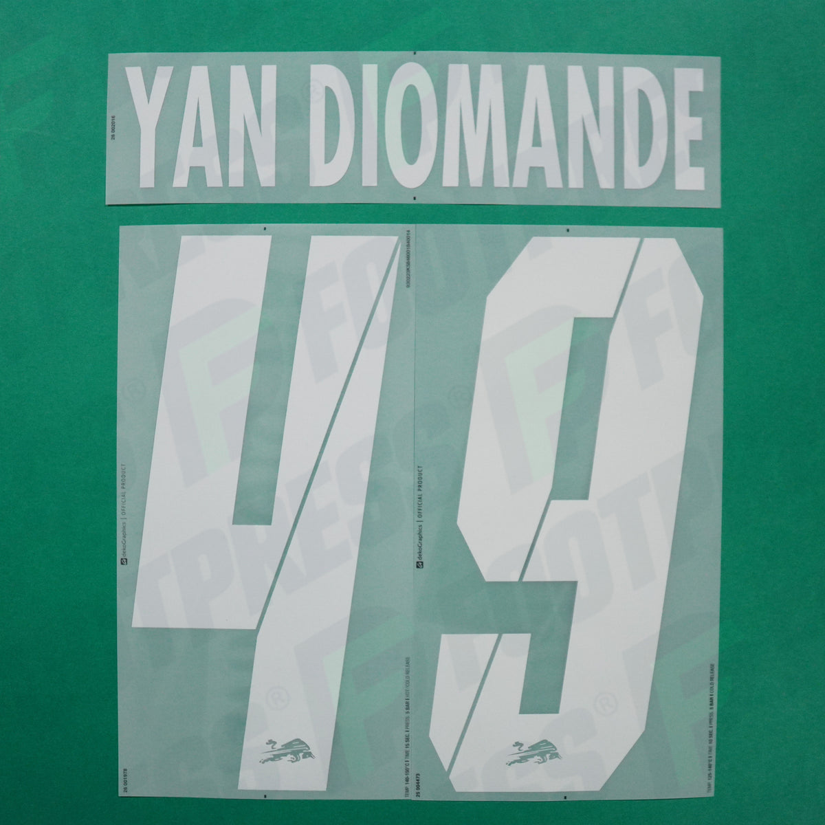 Flocage Officiel - RB Leipzig, Yan Diomande, 2025/2026, Third, Blanc