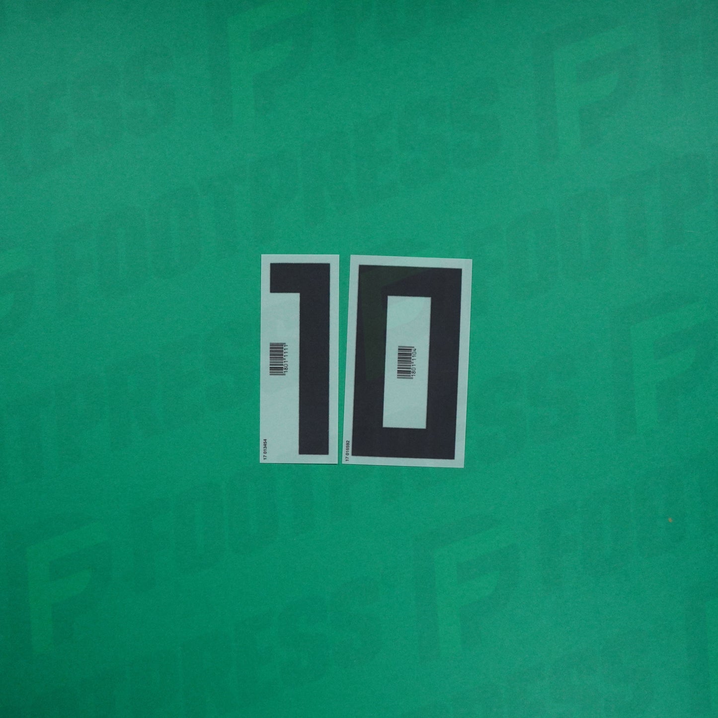 Flocage Officiel - Adidas, Petit Chiffre 10, 2018, Noir