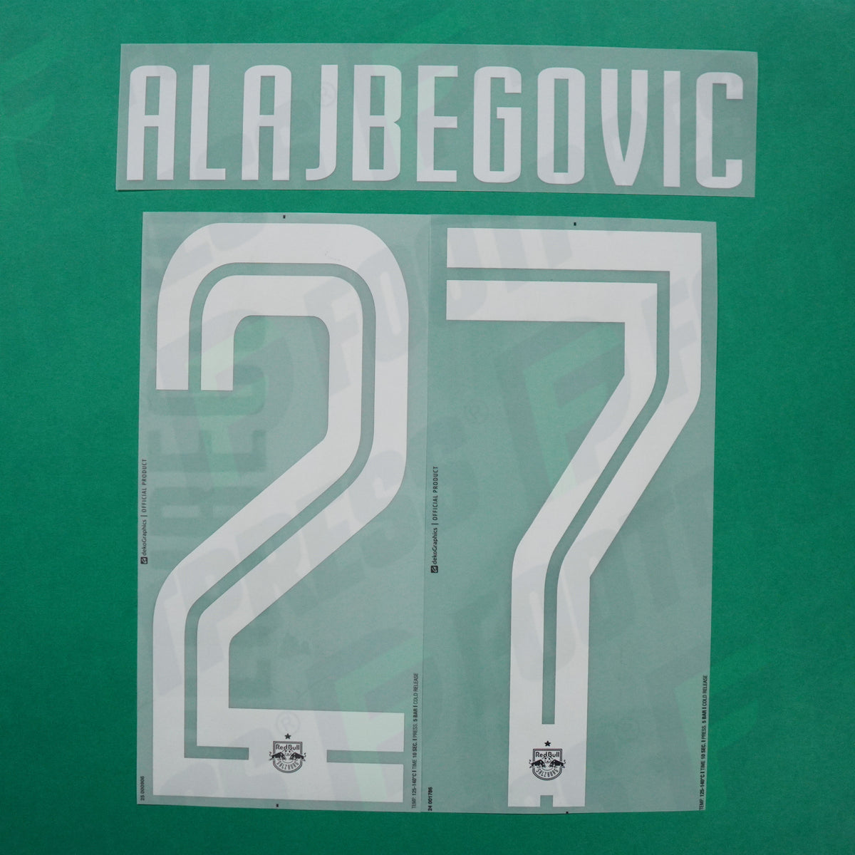Flocage Officiel - Red Bull Salzbourg, Alajbegovic, 2025/2026, Away, Blanc