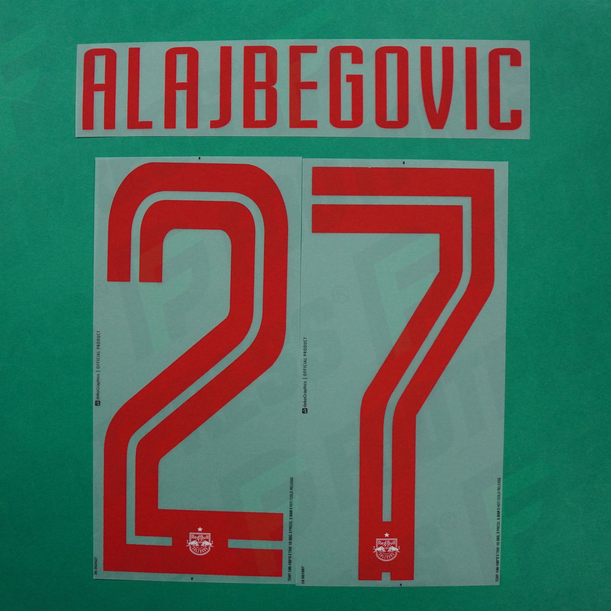 Flocage Officiel - Red Bull Salzbourg, Alajbegovic, 2025/2026, Home, Rouge