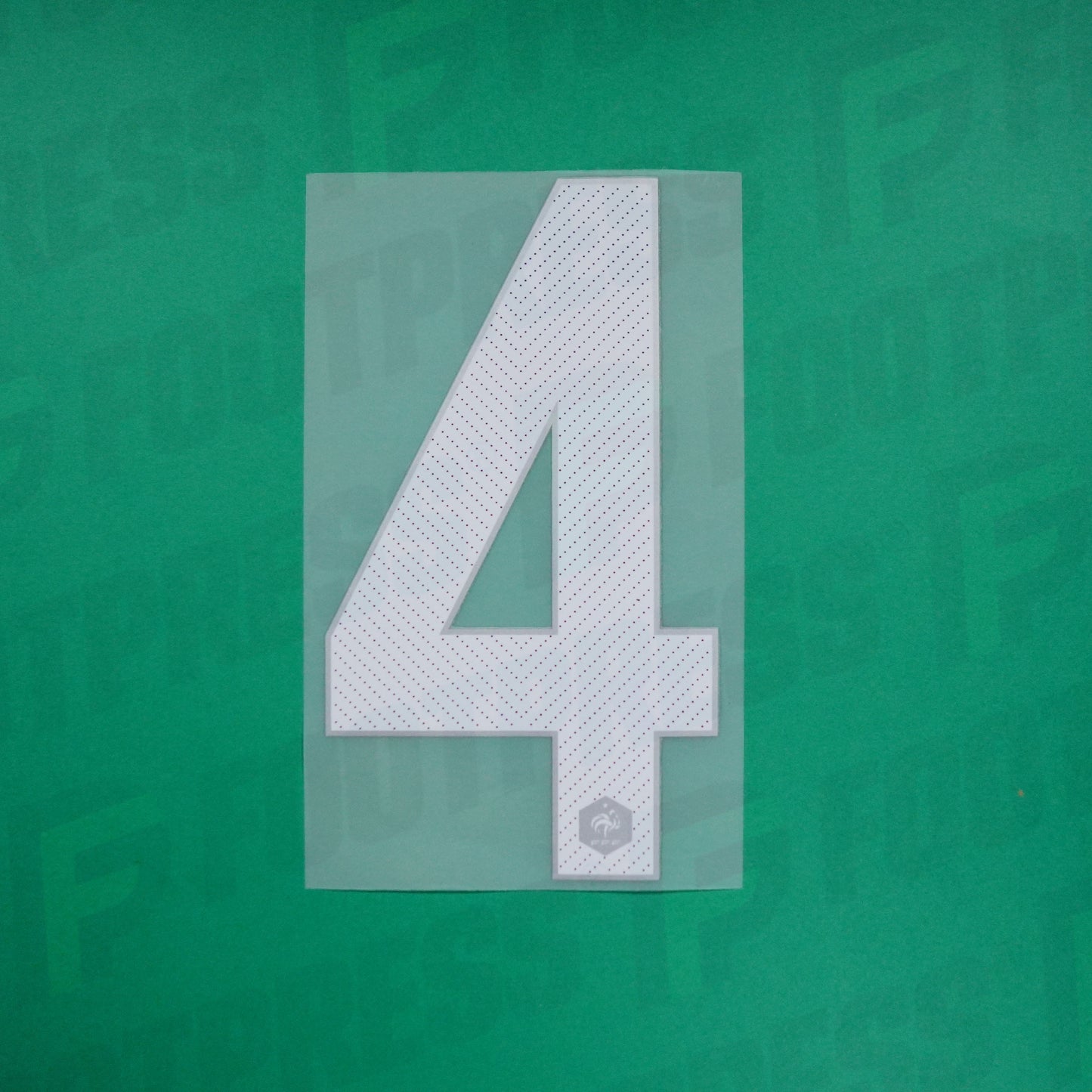 Flocado Oficial - Francia, Gran Número 4, 2014, Casa, Blanco