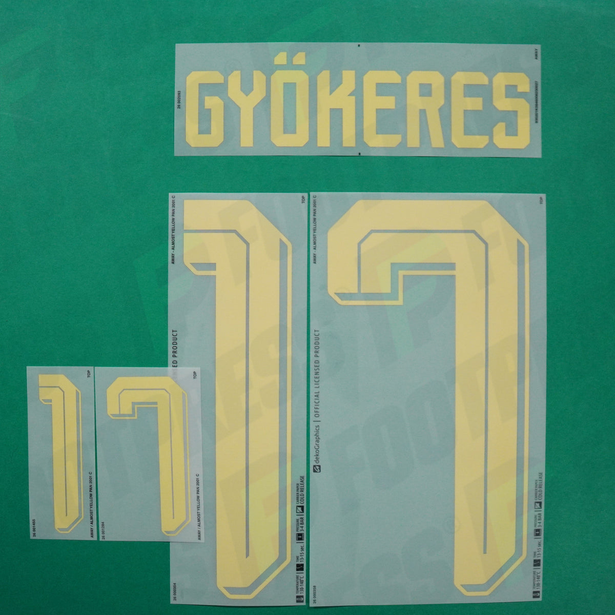Flocage Officiel - Suède, Gyökeres, 2026, Away, Jaune