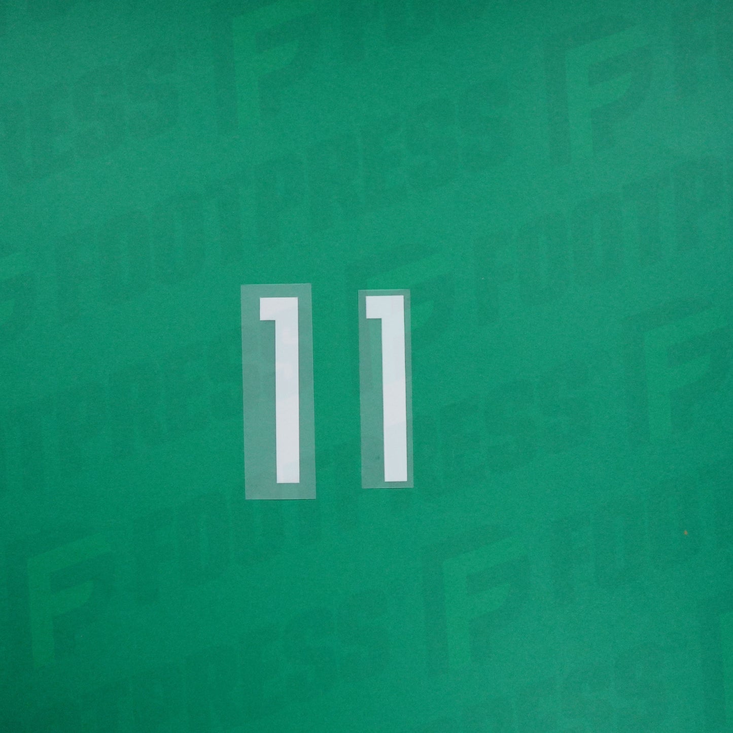 Flocado oficial - Francia 1 estrella, Números pequeños 11, 2018, Local, Blanco