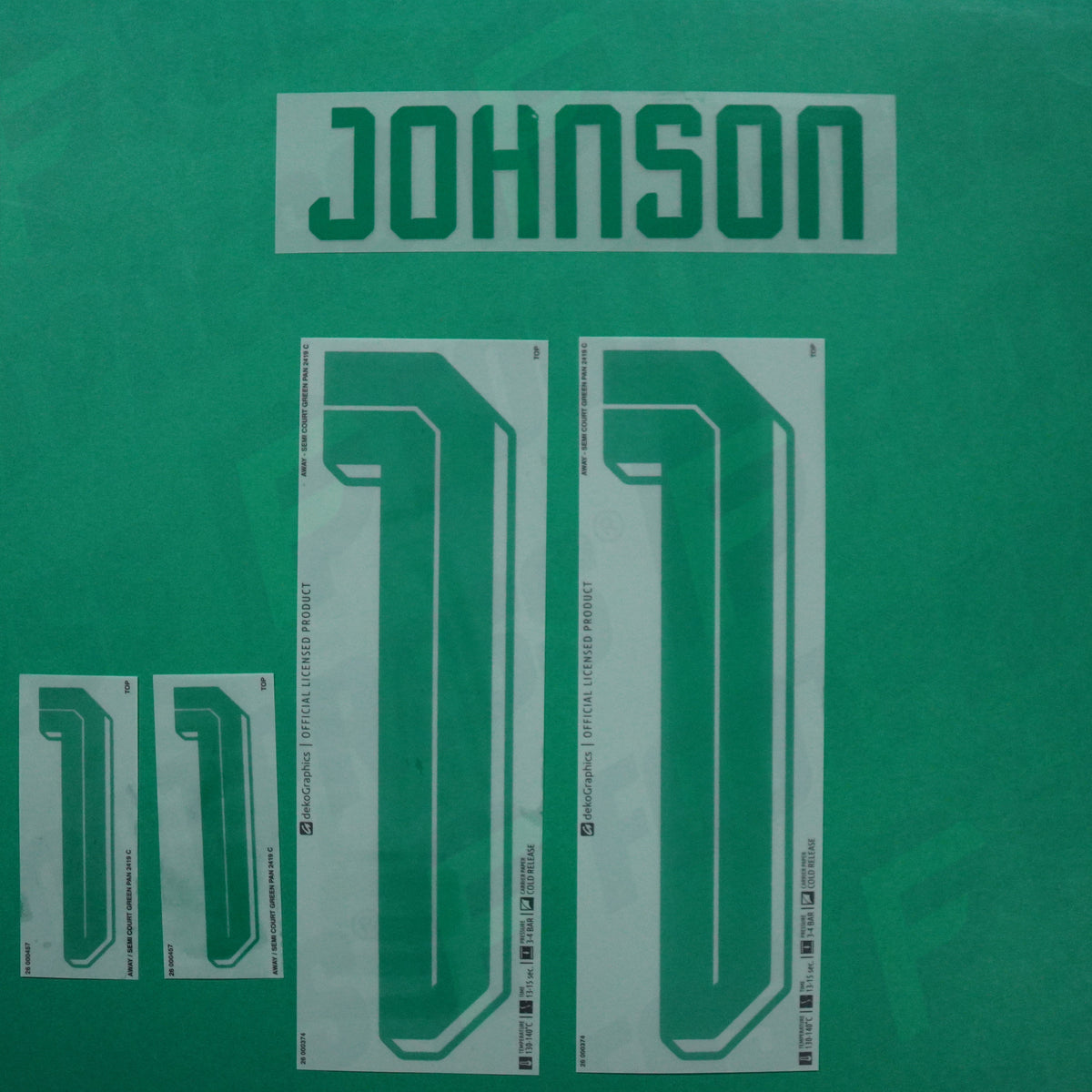 Flocage Officiel - Pays de Galles, Johnson, 2026, Away, Vert foncé