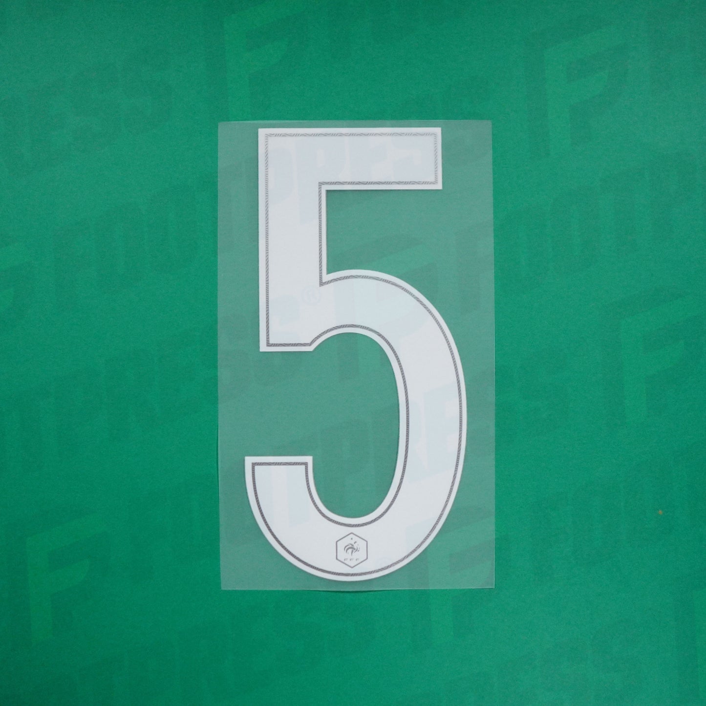 Flocado Oficial - Francia, Gran Número 5, 2016, Casa, Blanco