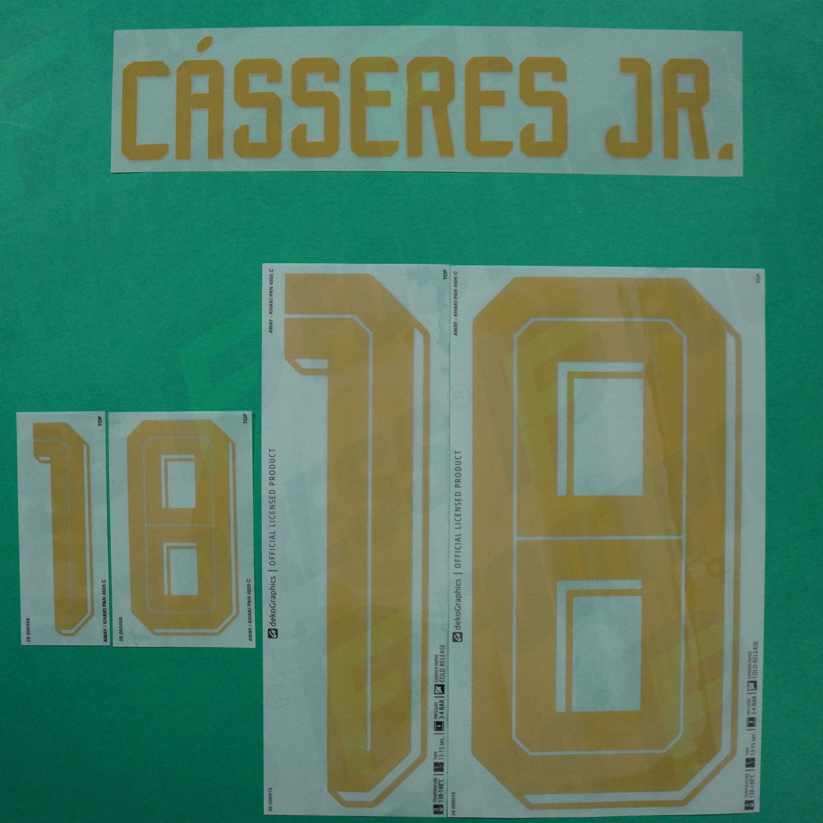 Flocage Officiel - Venezuela, Cásseres, 2026, Away, Jaune