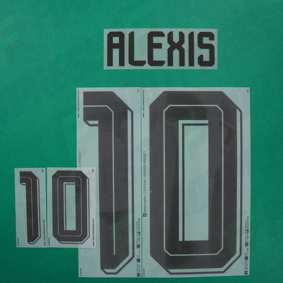 Flocage Officiel - Chili, Alexis, 2026, Away, Noir