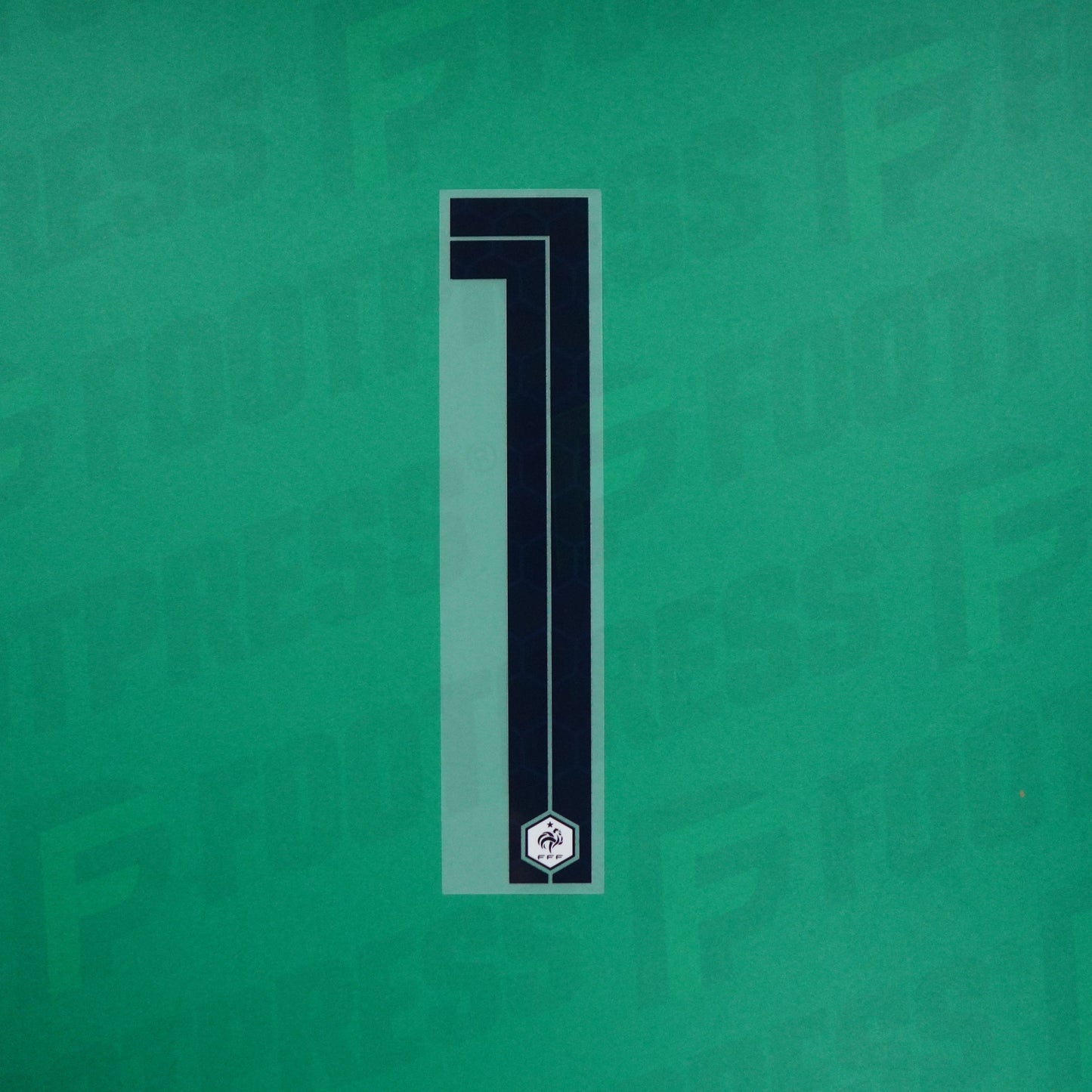 Flocado oficial - Francia 1 estrella, Número grande 1, 2018, Visitante, Azul