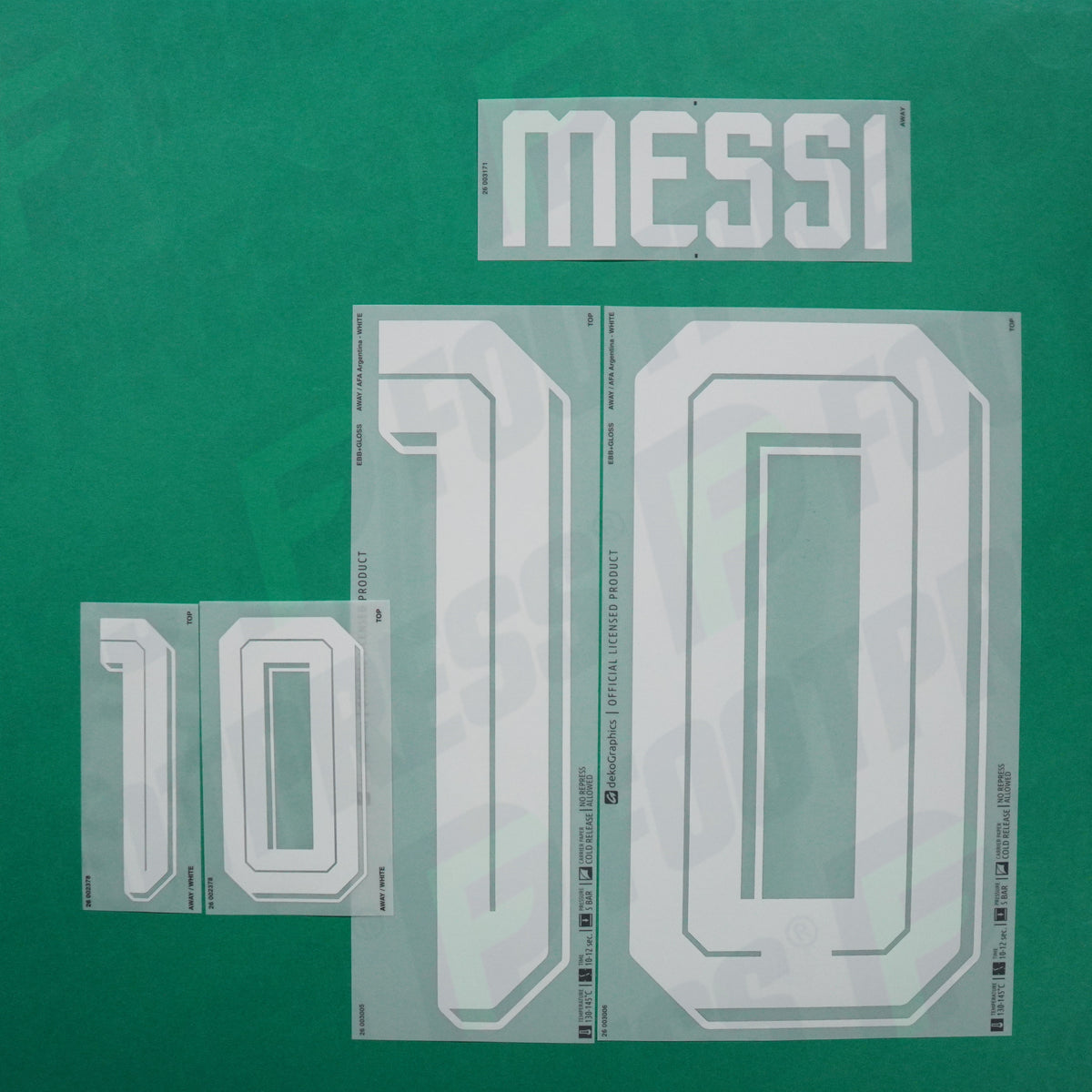 Flocage Officiel - Argentine, Messi, 2026, Away, Blanc