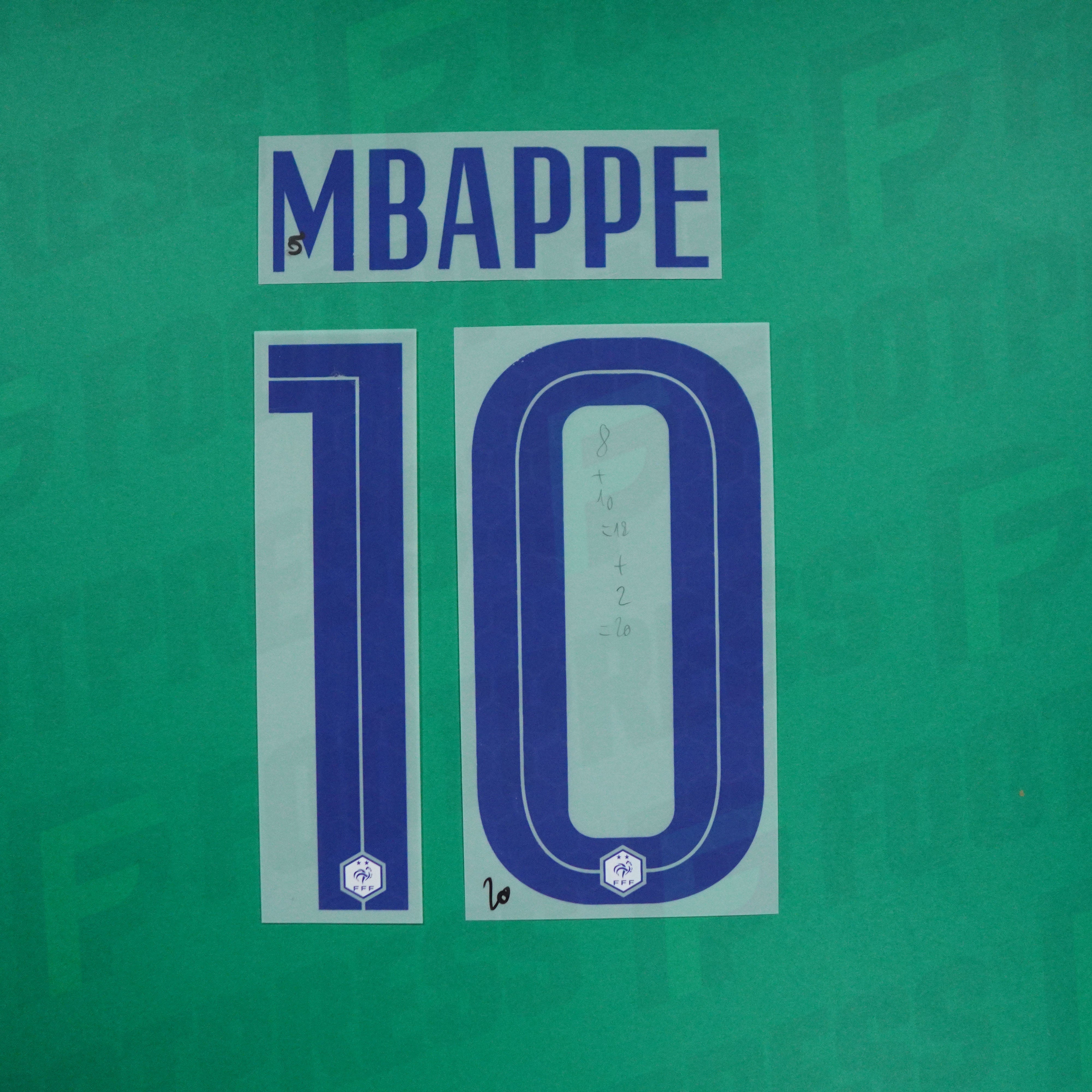 Flocage Officiel - France ENFANT, Mbappé + Grand Chiffre 10, 2020, Hom – Footpress Flocage Officiel - France ENFANT, Mbappé + Grand Chiffre 10, 2020, Hom – Footpress