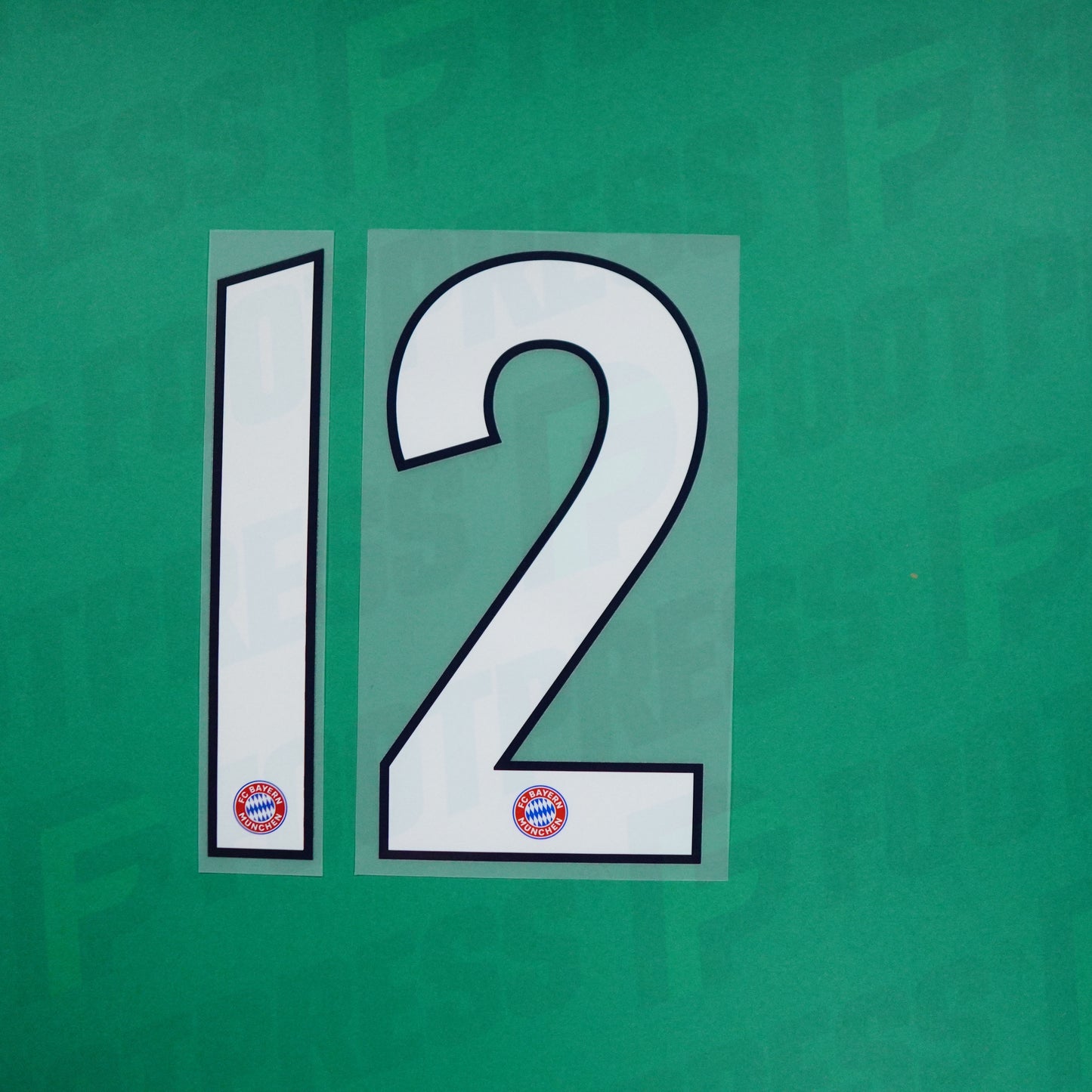 Flocage Officiel - Bayern Munich, Grand Chiffre 12, Home, Blanc