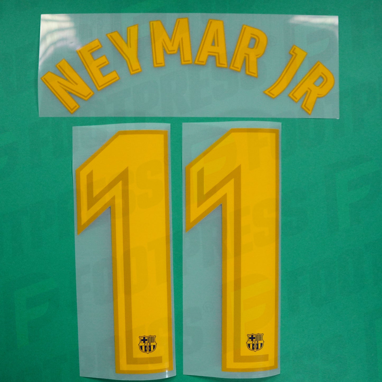 Flocage Officiel - FC Barcelone, Neymar JR, 2017/2018, Home, Jaune
