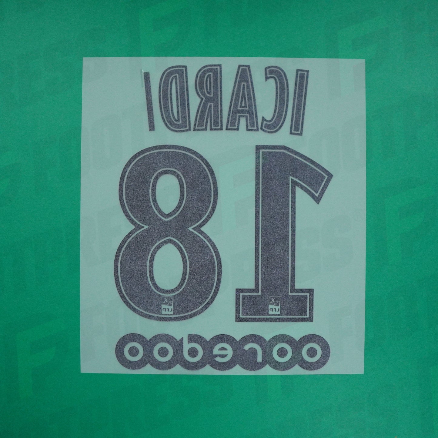 Flocage Officiel - Paris Saint-Germain ENFANT, "Icardi lettre "I" endommagée", 2019/2020, Away JUNIOR, Noir