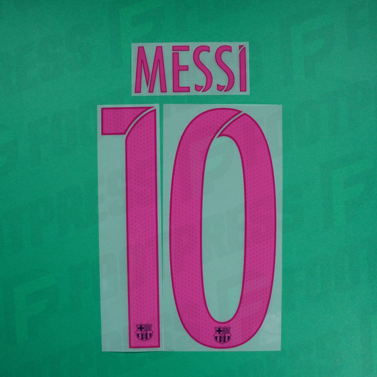 Flocado Oficial - FC Barcelona, Messi, 2016/2017, Segunda, Rosa