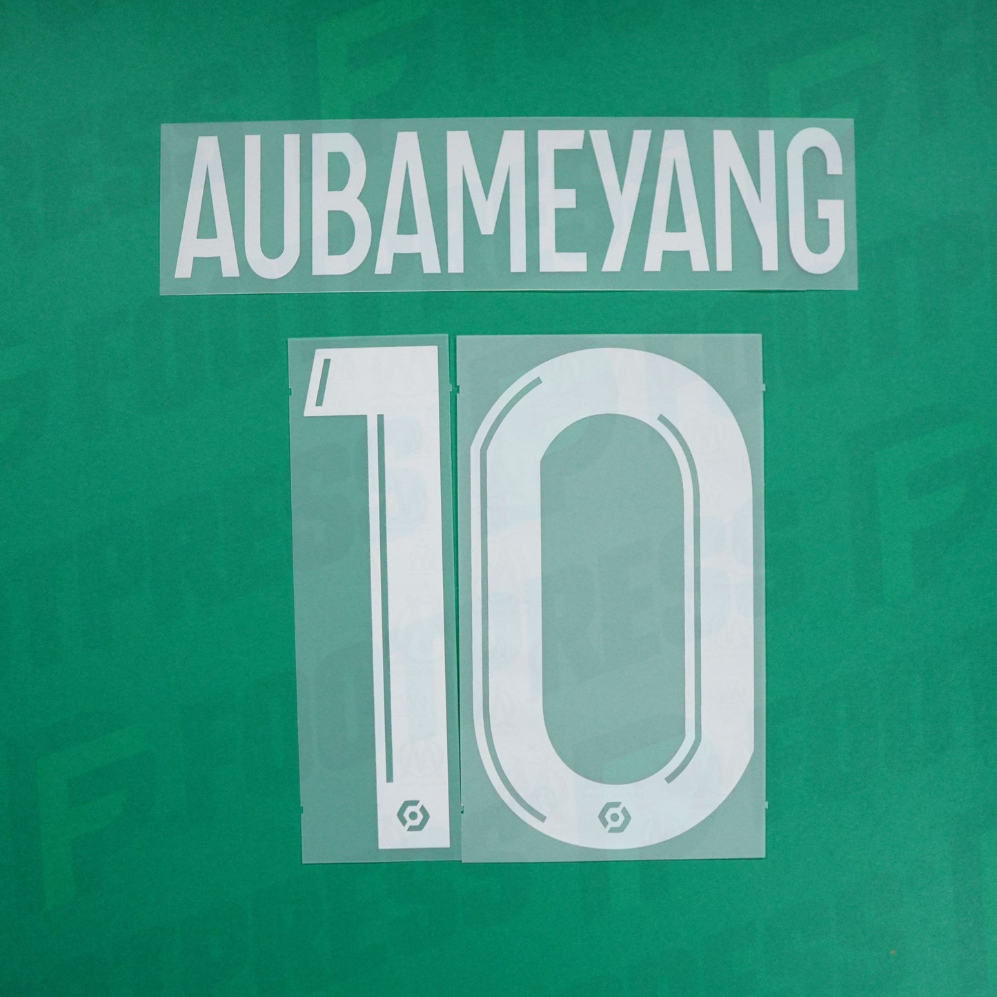 Flocage Officiel - Olympique de Marseille, Aubameyang, 2023/2024, Away, Blanc
