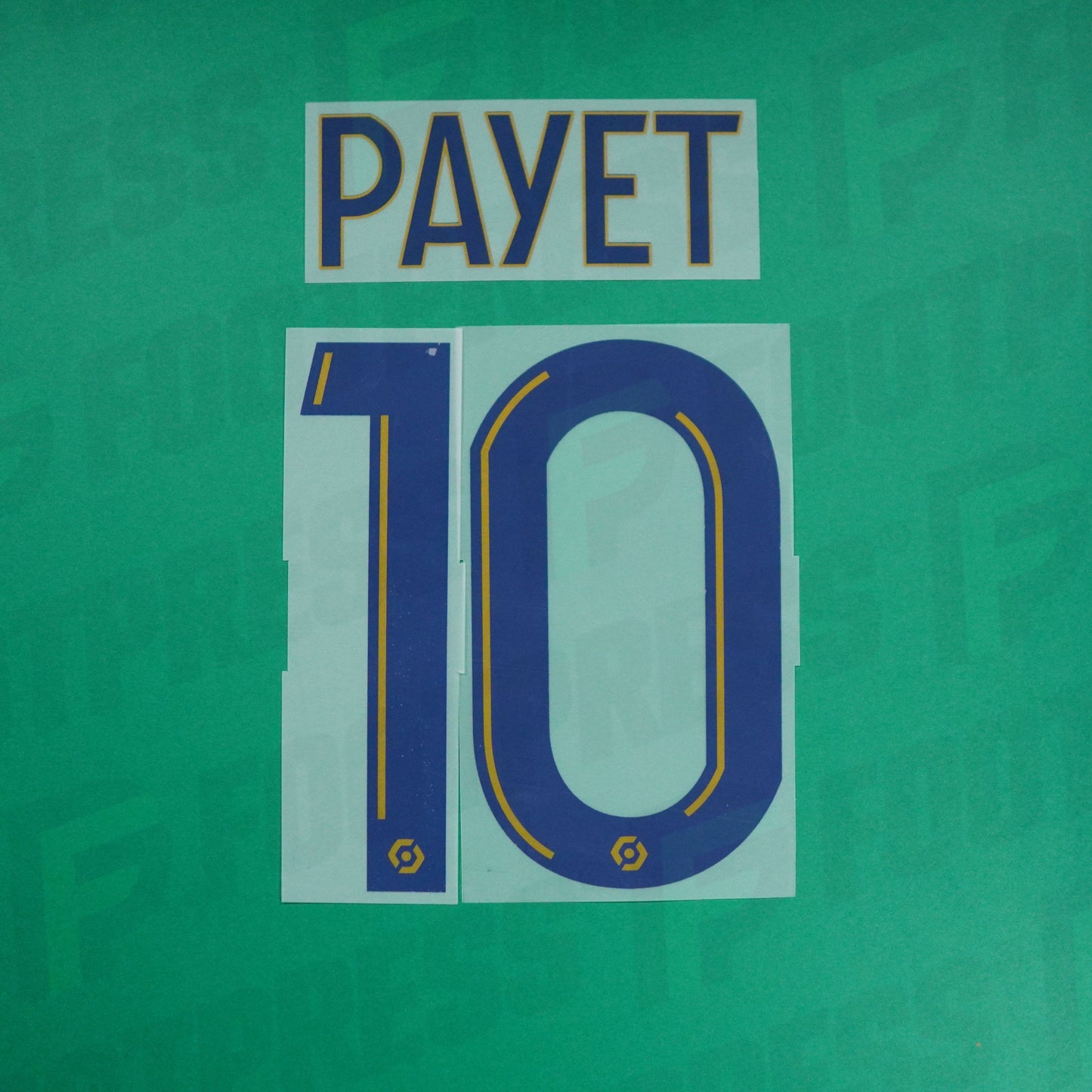 Flocage Officiel - Olympique de Marseille, Payet, 2022/2023, Home, Bleu foncé / Doré (OM)