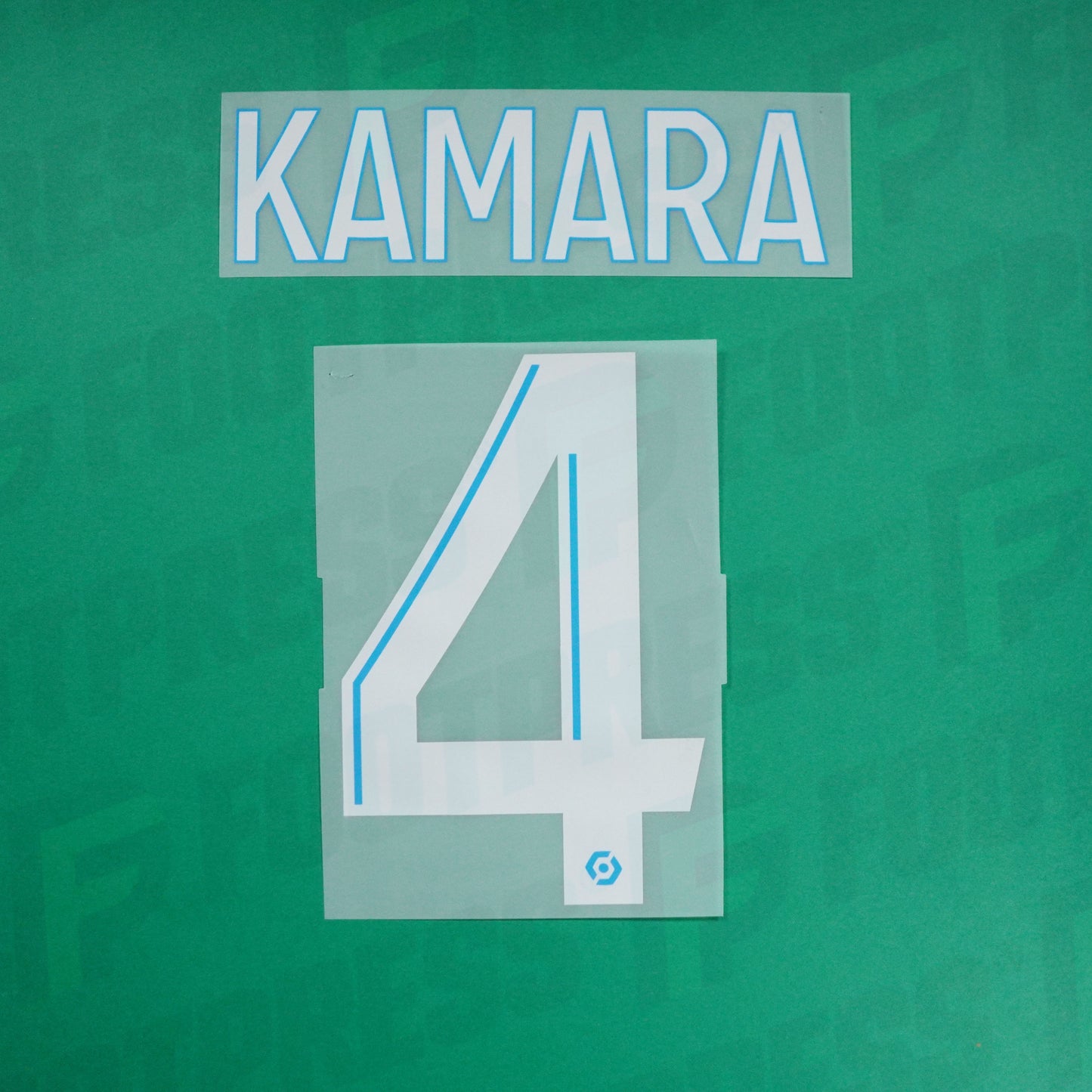 Flocage Officiel - Olympique de Marseille, Kamara, 2020/2021, Away, Blanc/Bleu