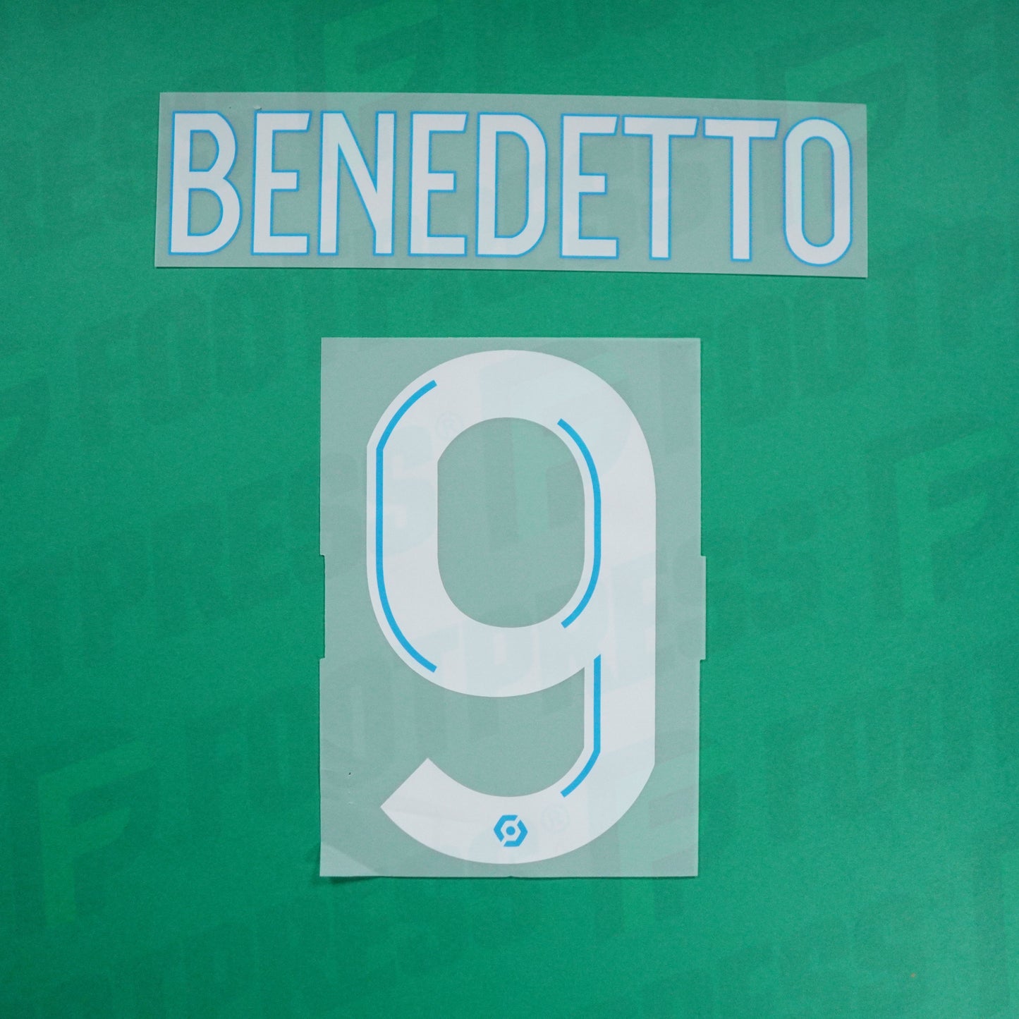 Flocage Officiel - Olympique de Marseille, Benedetto, 2020/2021, Away, Blanc/Bleu