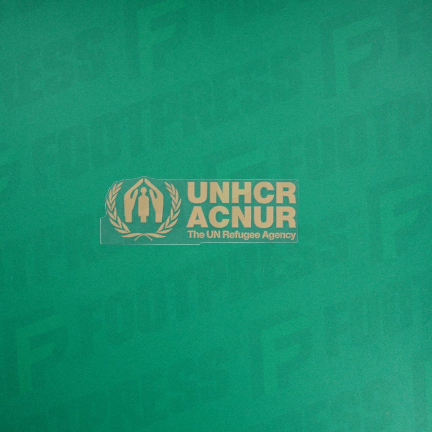 Flocage Officiel - FC Barcelone, UNHCR ACNUR, Doré