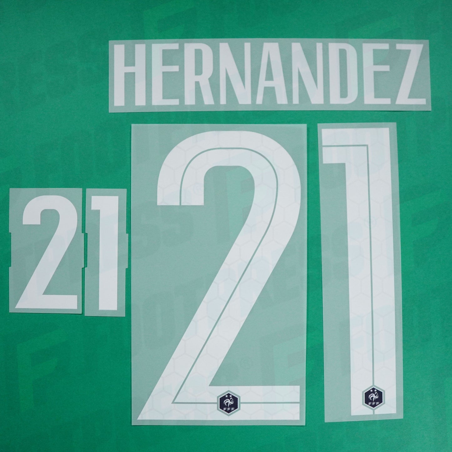 Flocado oficial - Francia, Hernandez, 2020, Casa, Blanco