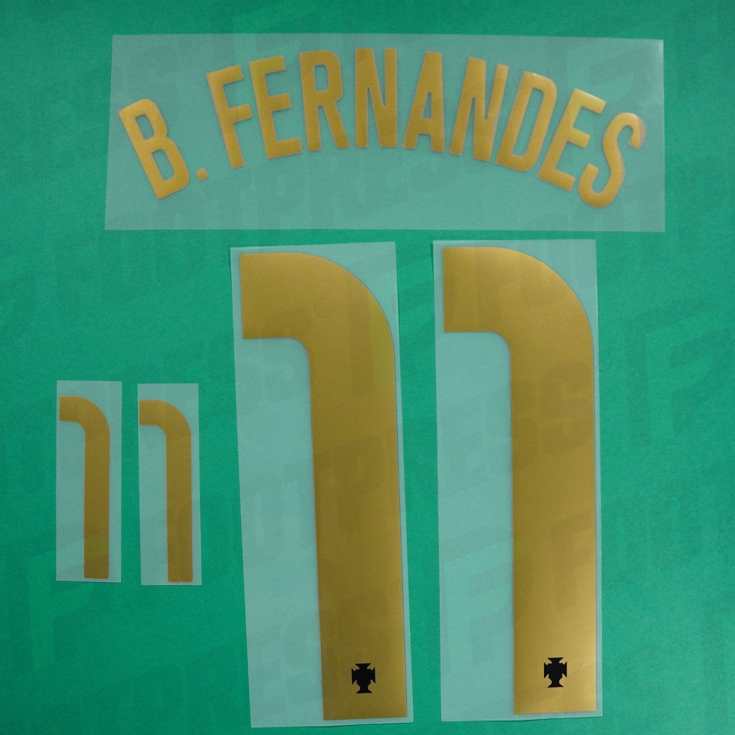 Flocage Officiel - Portugal, Bruno Fernandes, 2020, Home, Doré