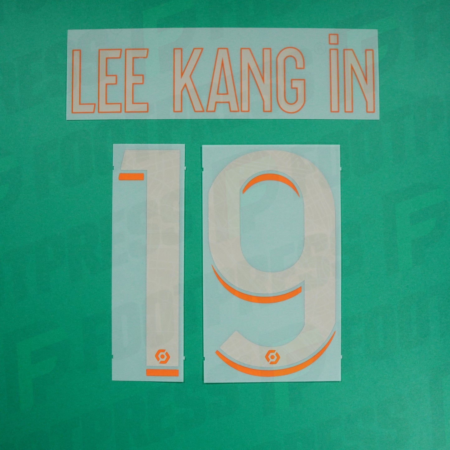 Flocage Officiel - Paris Saint-Germain, Lee Kang In, 2023/2024, Third, Argenté/Orange (이강인)