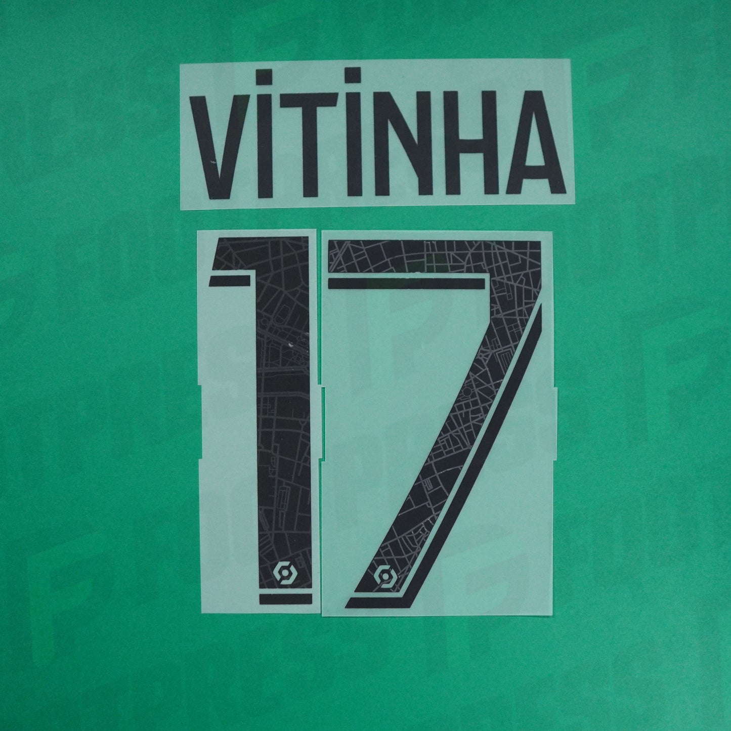 Flocage Officiel - Paris Saint-Germain, Vitinha, 2022/2023, Away, Noir (PSG)
