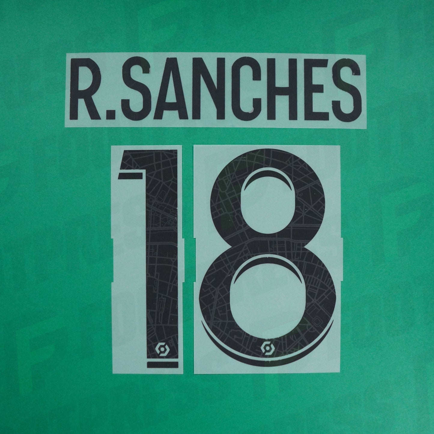 Flocado Oficial - Paris Saint-Germain, Sanches, 2022/2023, Visitante, Negro (PSG)