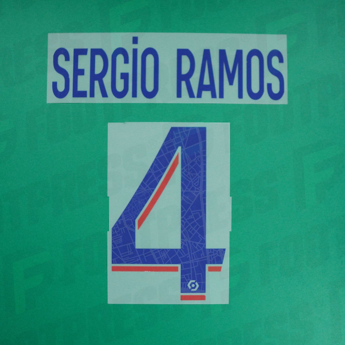 Flocado Oficial - Paris Saint-Germain, Sergio Ramos, 2022/2023, Tercera, Azul/Rojo (PSG)