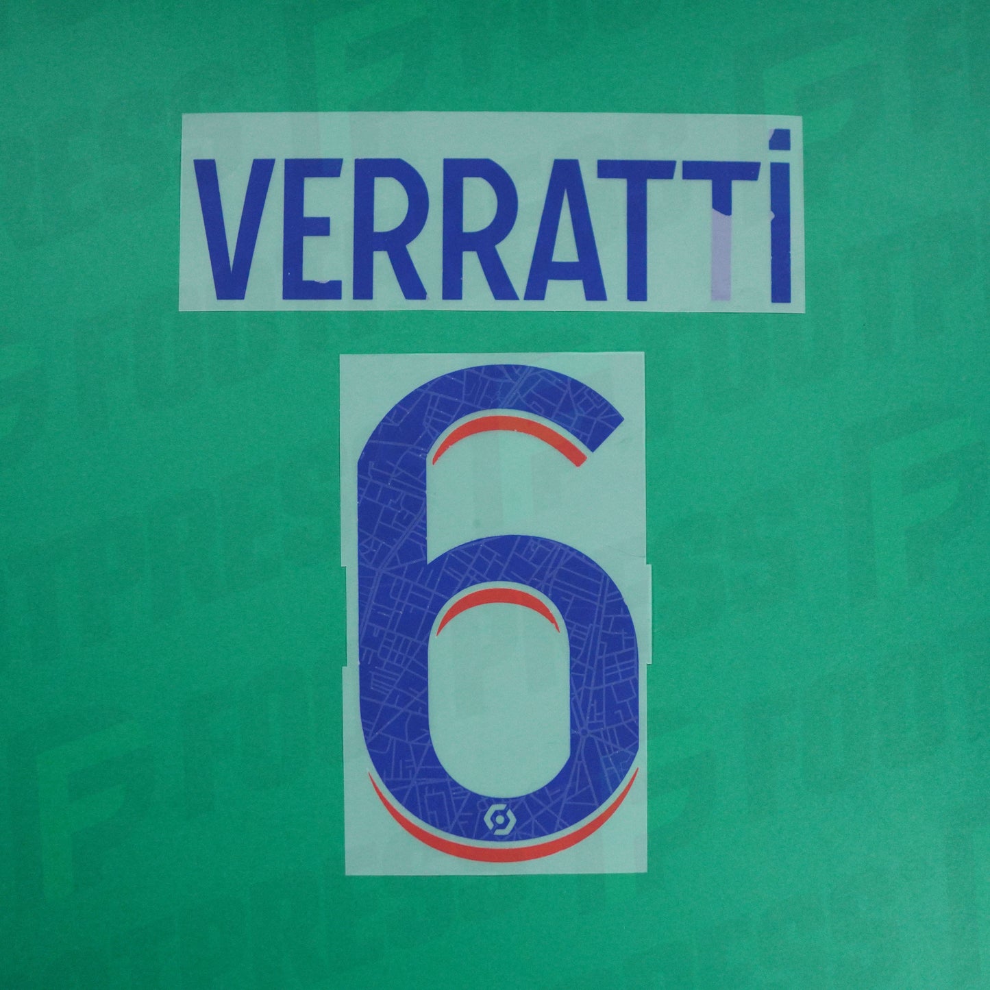 Flocage Officiel - Paris Saint-Germain, Verratti, 2022/2023, Third, Bleu / Rouge (PSG)